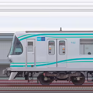 東京メトロ9000系リニューアル車9102編成（王子検車区第02編成／山側）