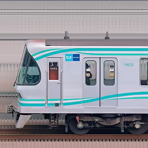 東京メトロ9000系リニューアル車9102編成（王子検車区第02編成／海側）
