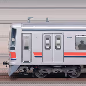 東急3000系3006編成（海側）