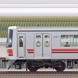 東急3000系3107編成（山側）