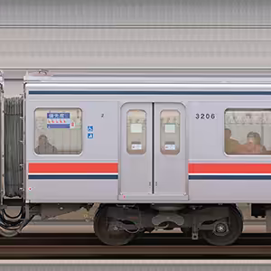 東急3000系デハ3206