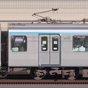 東急3000系デハ3312（リニューアル車）