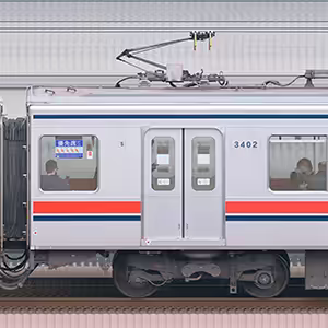 東急3000系デハ3402