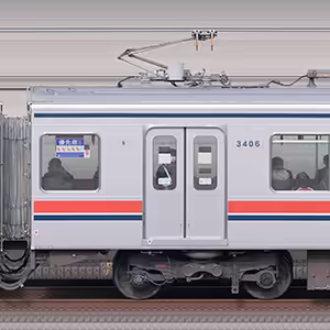 東急3000系デハ3406