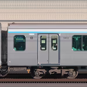 東急3000系サハ3412（リニューアル車）