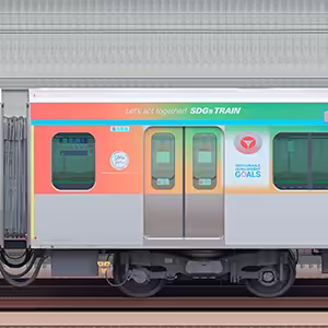 東急3020系「SDGsトレイン 美しい時代へ号」サハ3422