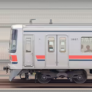 東急3000系3107編成（海側）