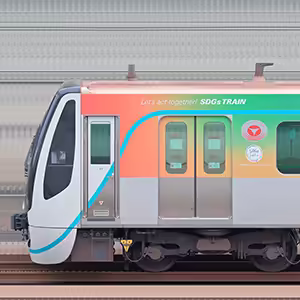 東急3020系3122編成「SDGsトレイン 美しい時代へ号」（海側）