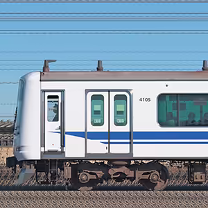 東急5050系4000番台4105編成「新幹線デザインラッピングトレイン」(山側)