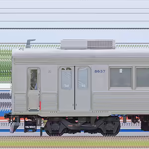 東急8500系8637編成（動態保存車・山側）