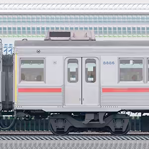 東急8500系デハ8886