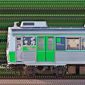 豊橋鉄道1800系1806編成「しでこぶし号」（偶数側）