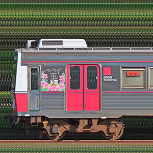 豊橋鉄道1800系1803編成「つつじ号」（奇数側）