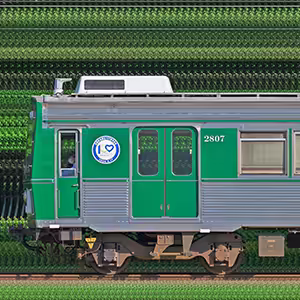 豊橋鉄道1800系1807編成「100周年ラッピング車両」（奇数側）