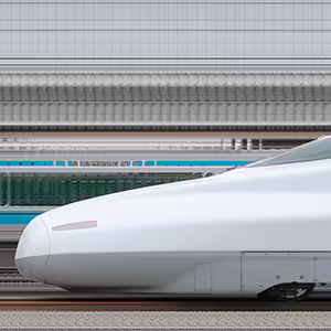 JR西日本N700系5000番台博多総合車両所K3編成（海側）