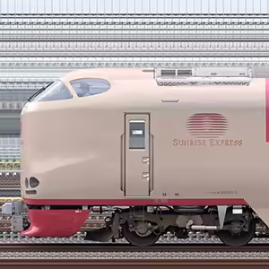 JR西日本285系「サンライズエクスプレス」I1+I3編成（山側）