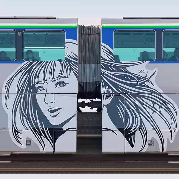 東京モノレール10000形10021編成「Hogalee氏デザイントレイン」（海側）