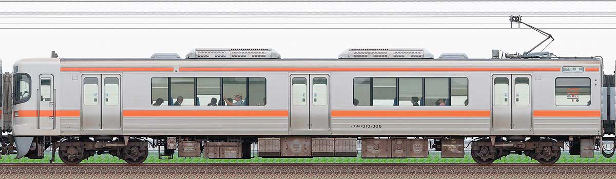 JR東海313系クモハ313-306山側の側面写真