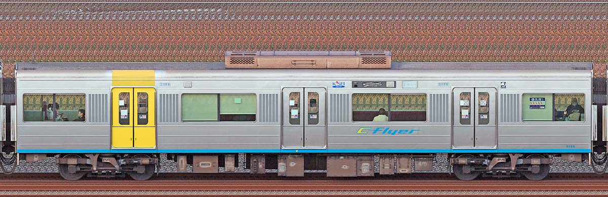 千葉ニュータウン鉄道9100形9106（2024年）海側の側面写真