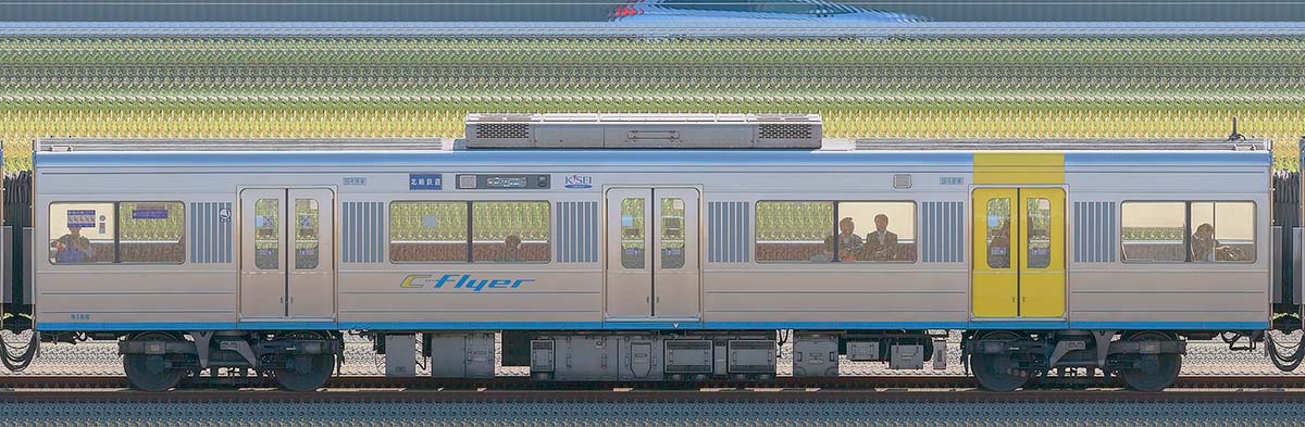 千葉ニュータウン鉄道9100形9106（2019年）山側の側面写真