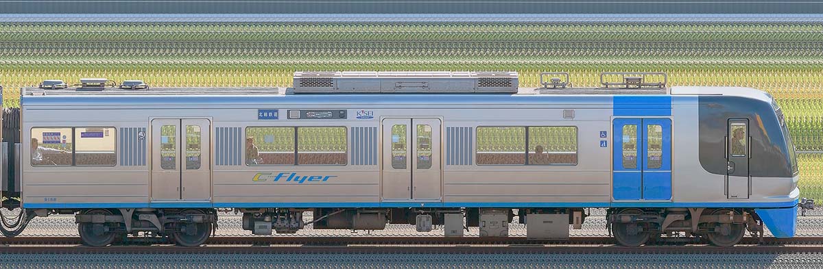 千葉ニュータウン鉄道9100形9108(2019年)山側の側面写真