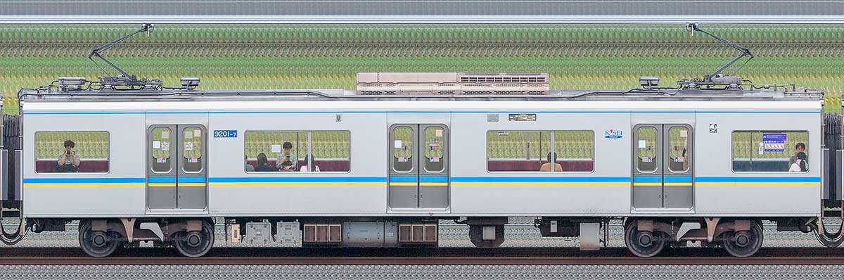 千葉ニュータウン鉄道9200形9201-7山側の側面写真