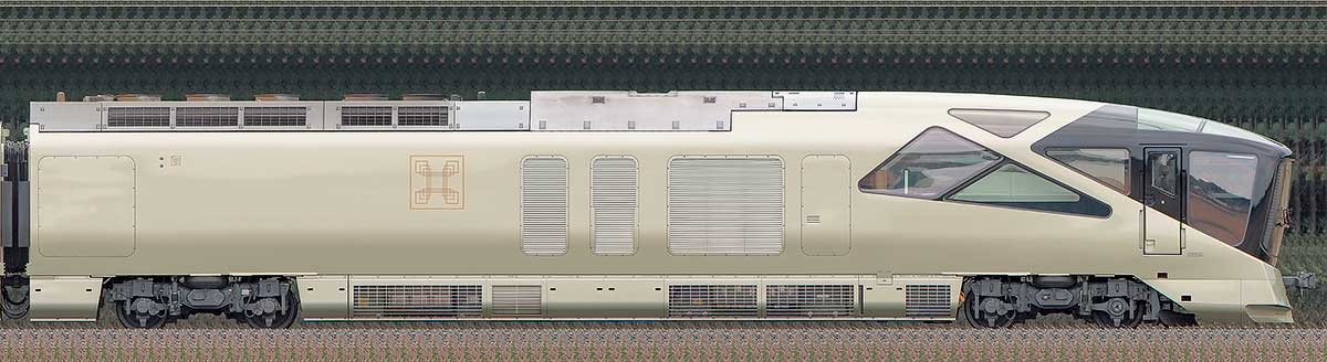 JR東日本E001形「TRAIN SUITE 四季島」E001-10海側の側面写真