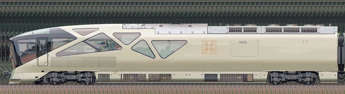 JR東日本E001形「TRAIN SUITE 四季島」E001-1海側の側面写真