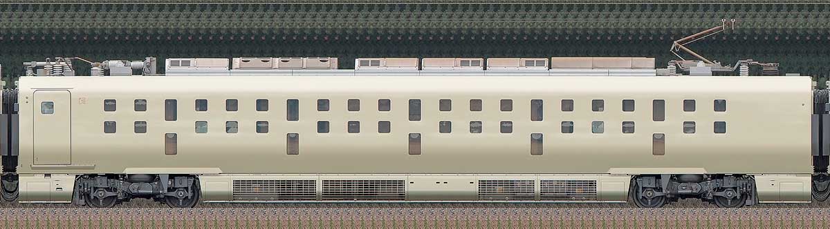 JR東日本E001形「TRAIN SUITE 四季島」E001-2海側の側面写真