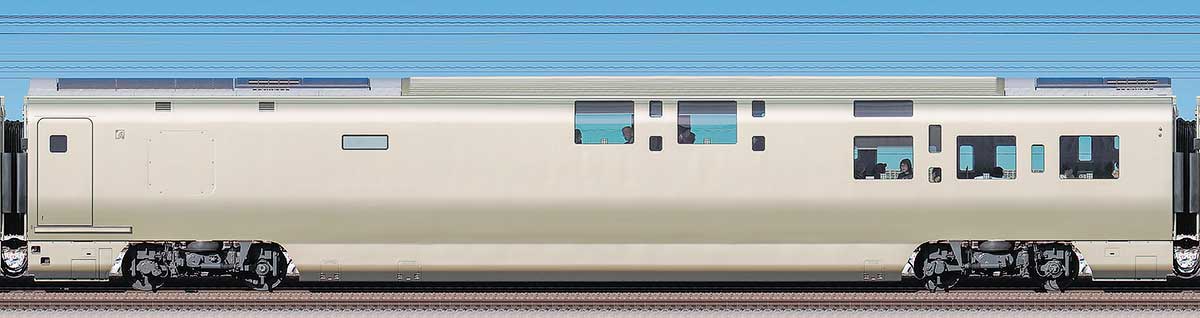 JR東日本E001形「TRAIN SUITE 四季島」E001-6山側の側面写真