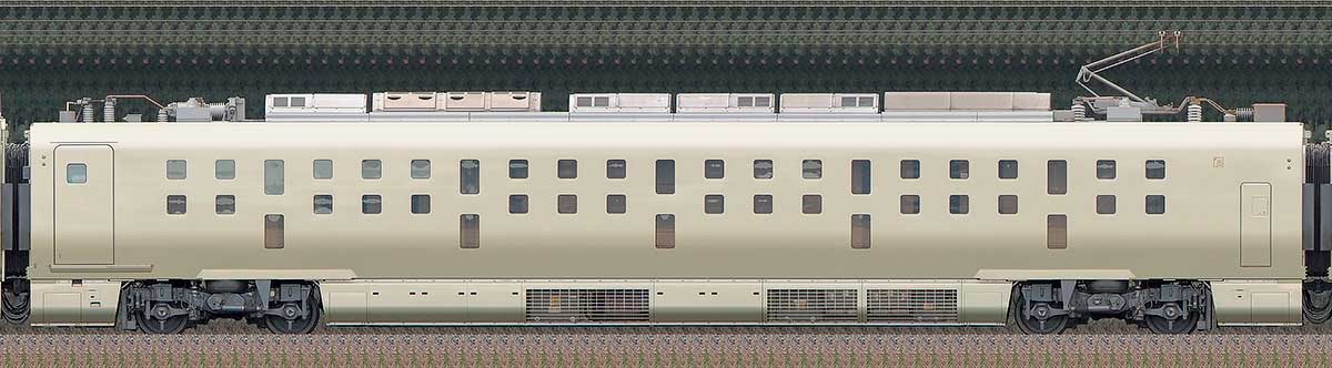 JR東日本E001形「TRAIN SUITE 四季島」E001-8海側の側面写真