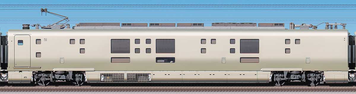 JR東日本E001形「TRAIN SUITE 四季島」E001-9山側の側面写真