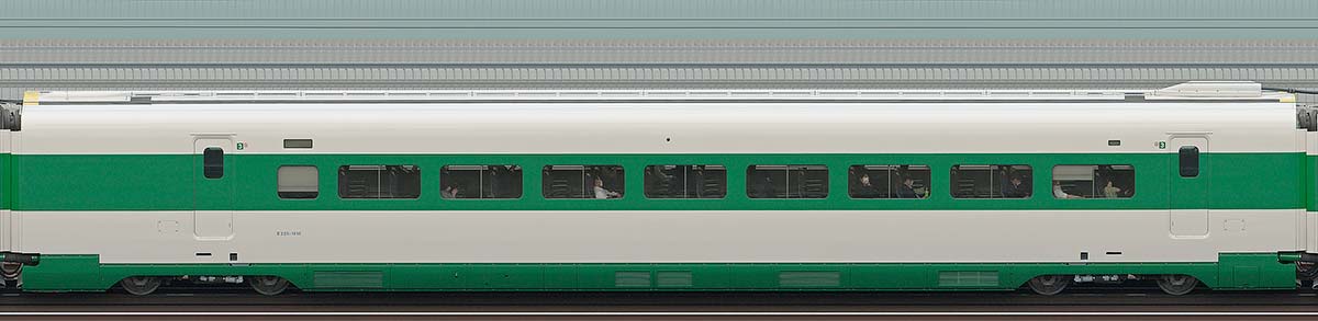 JR東日本E2系E225-1016（200系カラー）山側の側面写真