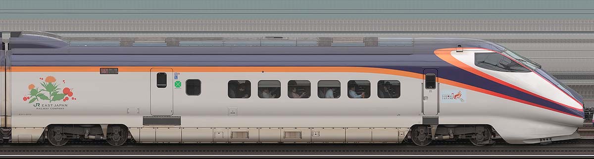 JR東日本E3系E311-2010山側の側面写真