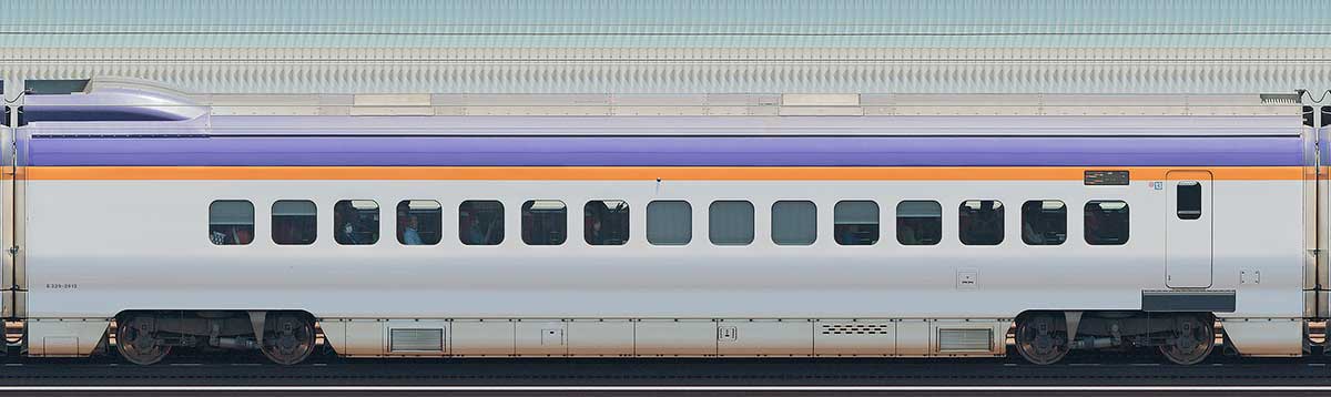 JR東日本E3系2000番台E329-2012山側の側面写真