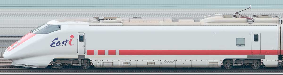 JR東日本E926形新幹線電気・軌道総合試験車「East i」E926-6山側の側面写真