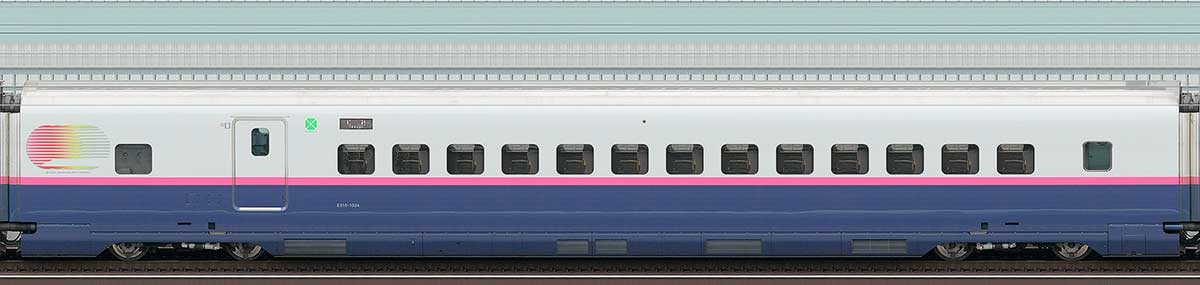 JR東日本E2系E215-1024山側の側面写真