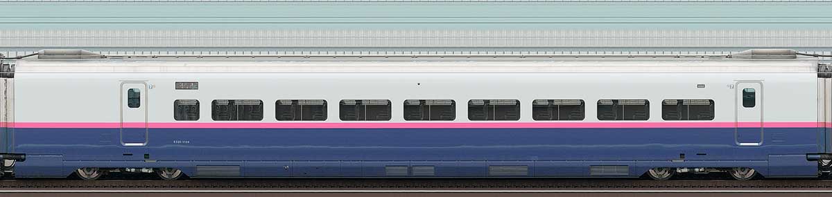 JR東日本E2系E225-1124山側の側面写真