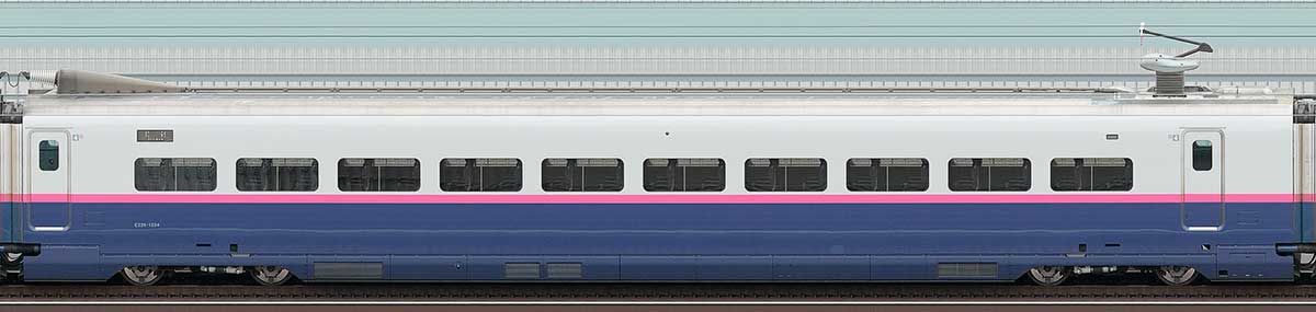 JR東日本E2系E226-1224山側の側面写真