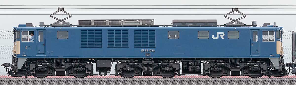 JR東日本EF64形1000番台EF64 10301エンド側の側面写真