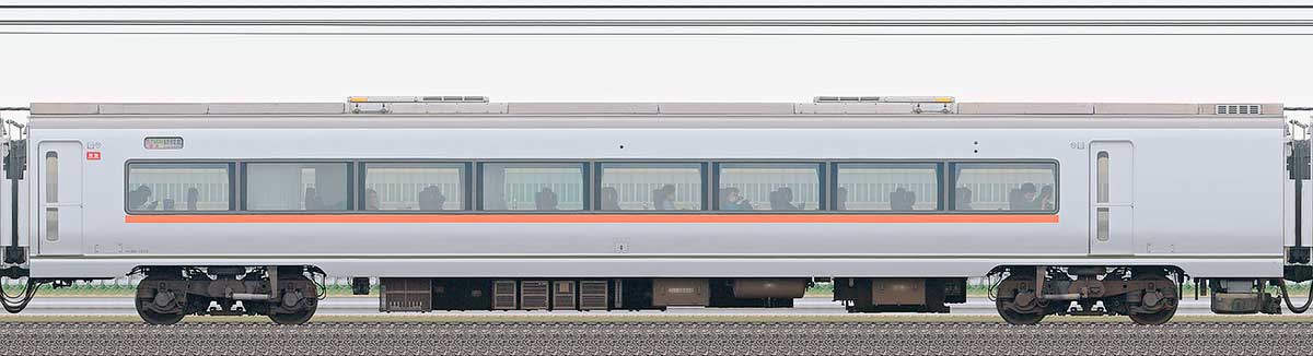 JR東日本651系モハ651-1010海側の側面写真