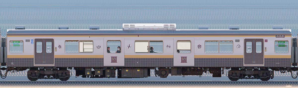 JR東日本205系600番台「いろは」モハ204-603山側の側面写真