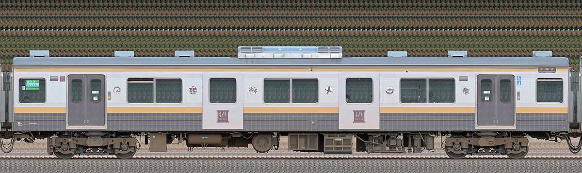 JR東日本205系600番台「いろは」モハ204-603海側の側面写真