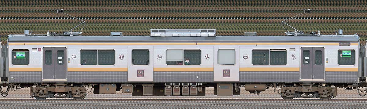 JR東日本205系600番台「いろは」モハ205-603海側の側面写真