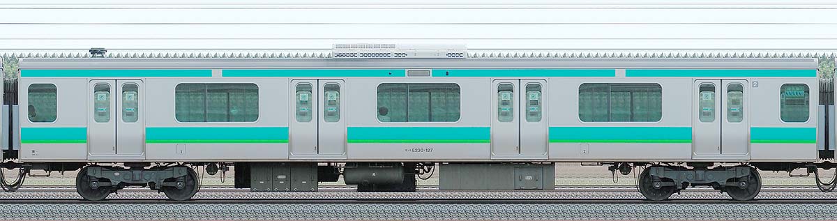 JR東日本E231系モハE230-127山側の側面写真