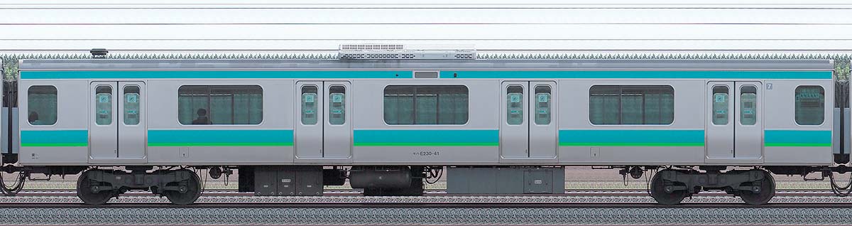 JR東日本E231系モハE230-41山側の側面写真