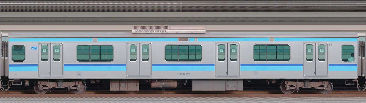 JR東日本E231系モハE230-809山側の側面写真