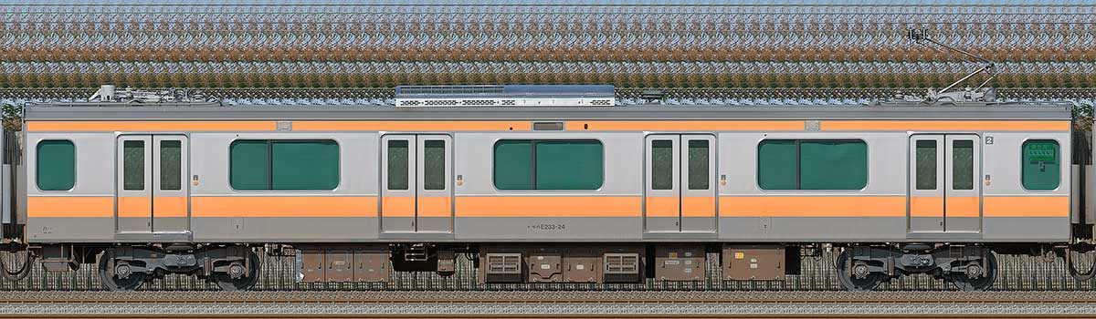 JR東日本E233系モハE233-24山側の側面写真