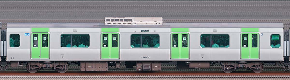 JR東日本E235系モハE234-10山側（東京駅基準）の側面写真