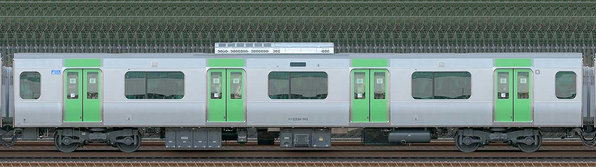 JR東日本E235系モハE234-145山側（東京駅基準）の側面写真